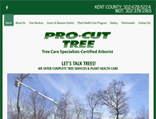 Tablet Screenshot of pro-cuttree.com